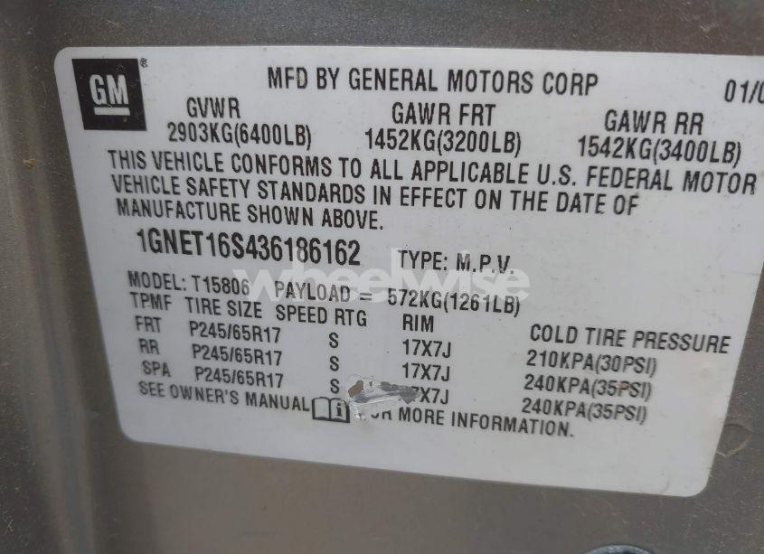 Photo 9 of 2003 Chevrolet Trailblazer EXT LT (VIN 1GNET16S436186162)