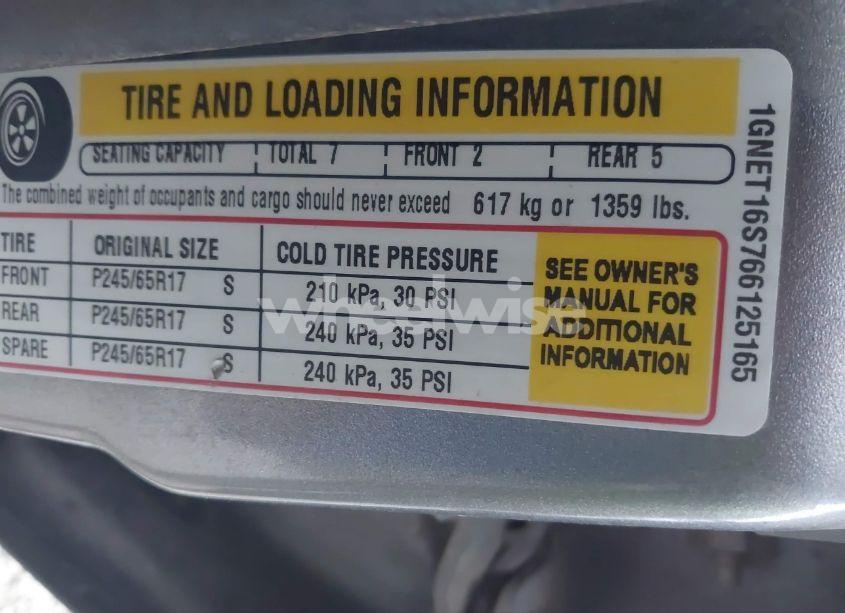 Photo 9 of 2006 Chevrolet Trailblazer EXT LS (VIN 1GNET16S766125165)