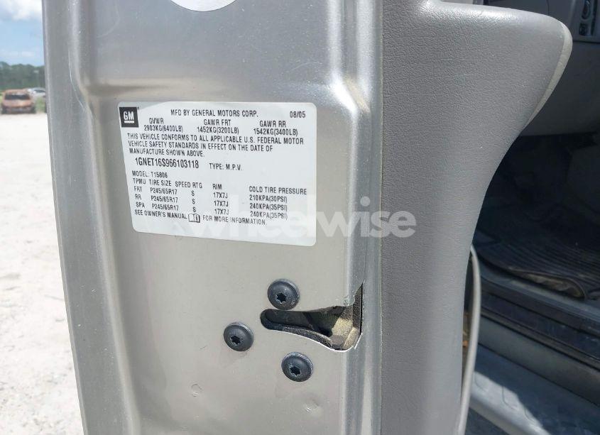 Photo 9 of 2006 Chevrolet Trailblazer EXT LS (VIN 1GNET16S966103118)