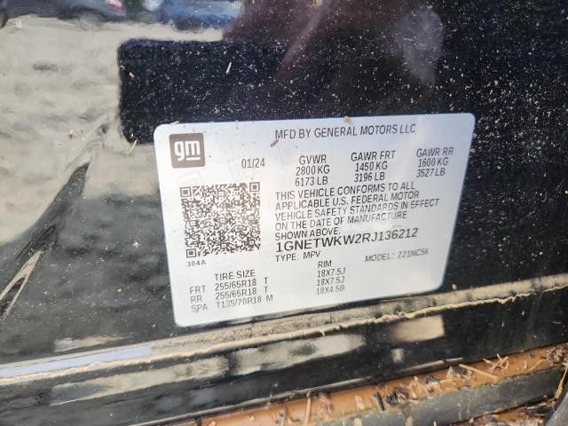 Photo 11 of 2024 CHEVROLET TRAVERSE LIMITED LT (VIN 1GNETWKW2RJ136212)