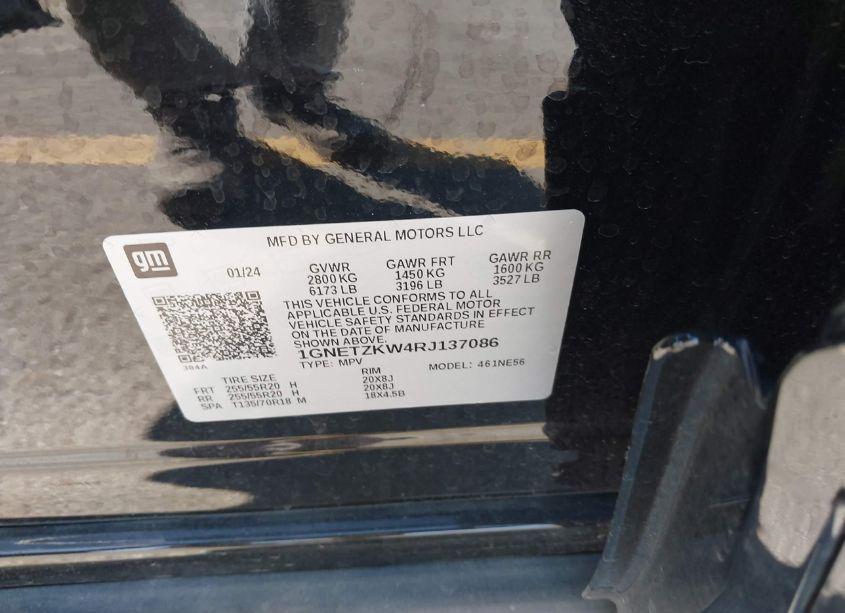 Photo 9 of 2024 Chevrolet Traverse LIMITED AWD PREMIER (VIN 1GNETZKW4RJ137086)