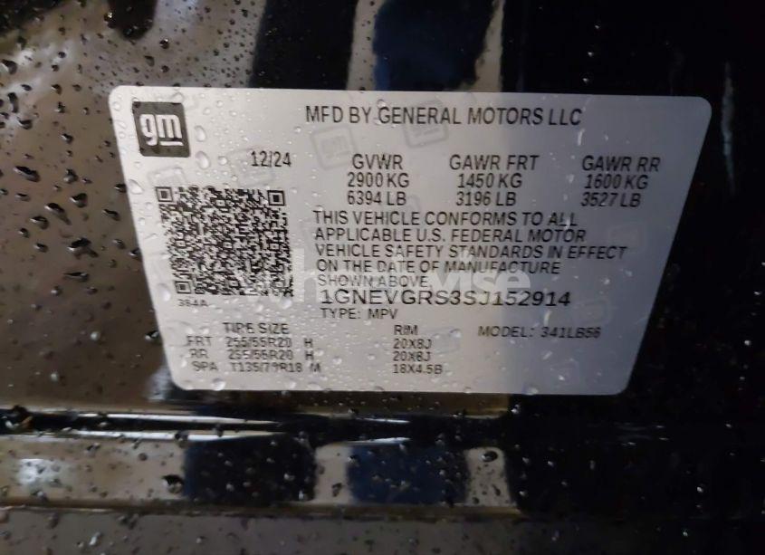 Photo 9 of 2025 Chevrolet Traverse AWD LT (VIN 1GNEVGRS3SJ152914)