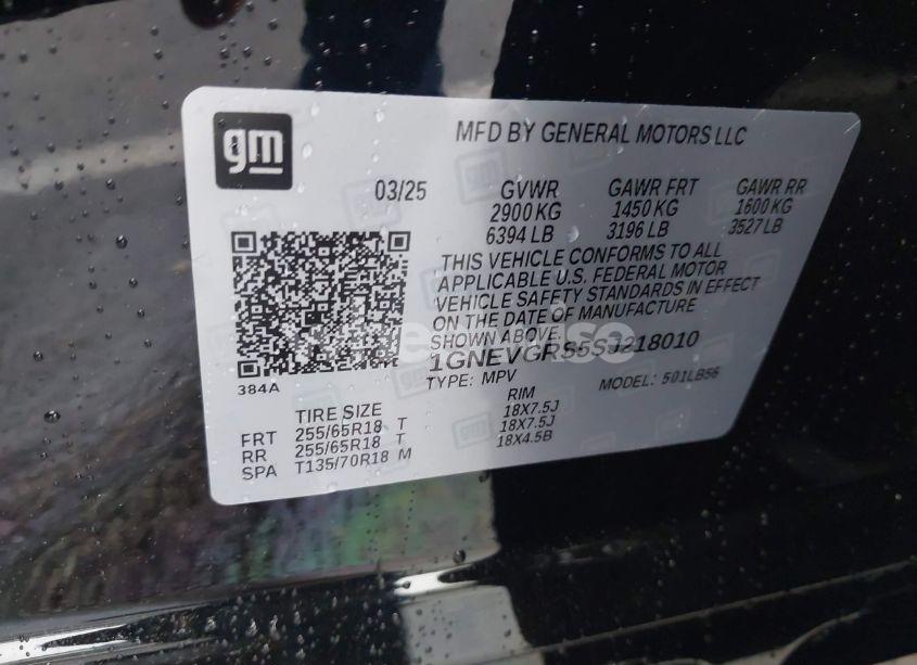 Photo 9 of 2025 Chevrolet Traverse AWD LT (VIN 1GNEVGRS5SJ218010)