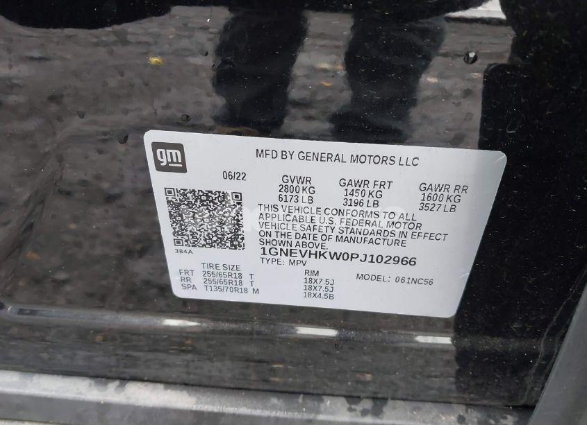 Photo 9 of 2023 Chevrolet Traverse AWD LT LEATHER (VIN 1GNEVHKW0PJ102966)