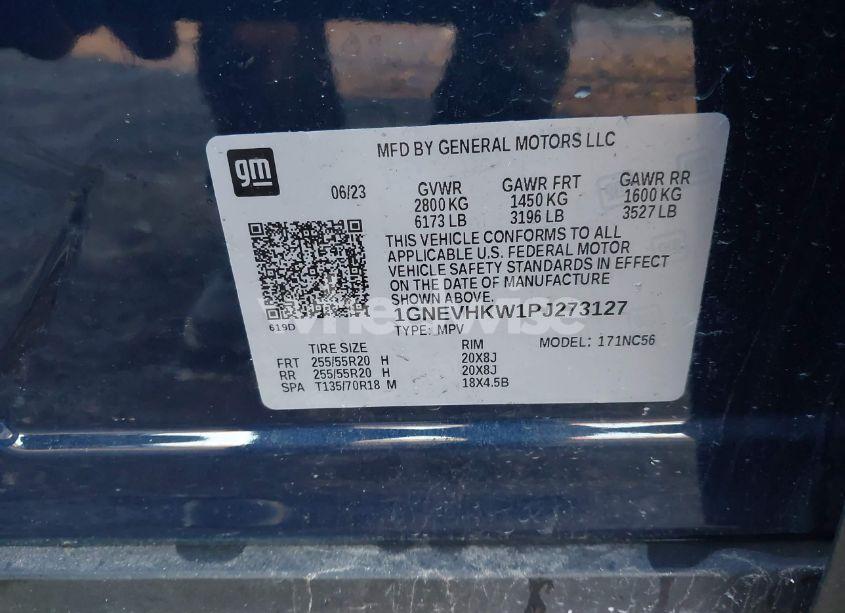 Photo 9 of 2023 Chevrolet Traverse AWD LT LEATHER (VIN 1GNEVHKW1PJ273127)