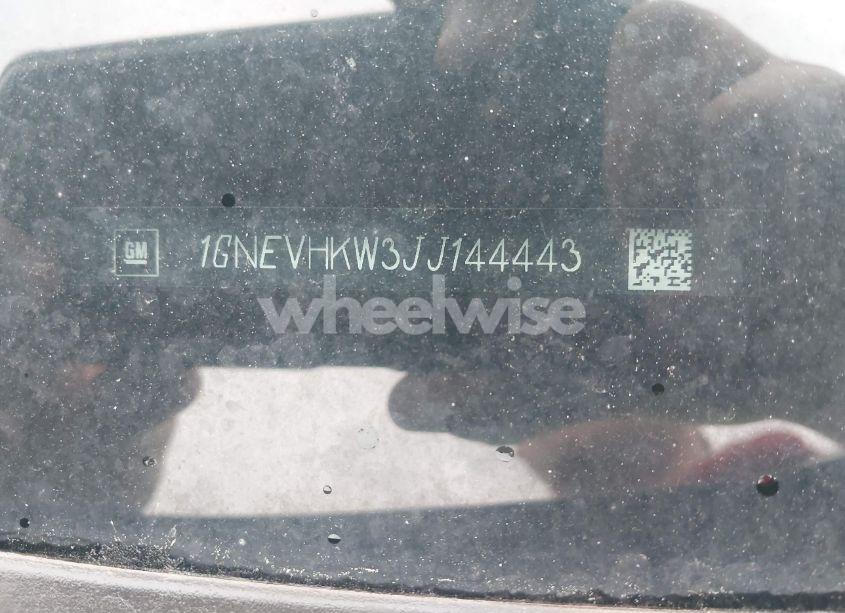 Photo 9 of 2018 Chevrolet Traverse 3LT (VIN 1GNEVHKW3JJ144443)