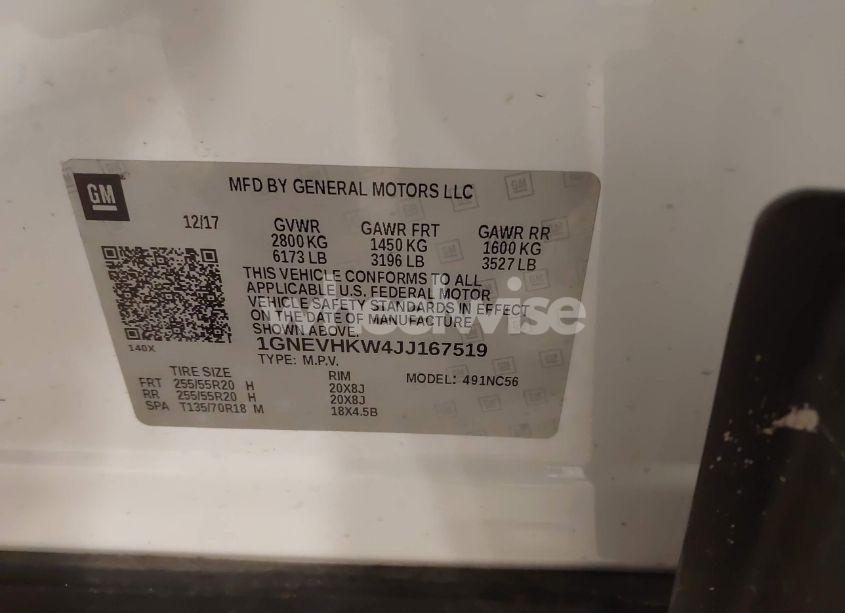 Photo 9 of 2018 Chevrolet Traverse 3LT (VIN 1GNEVHKW4JJ167519)