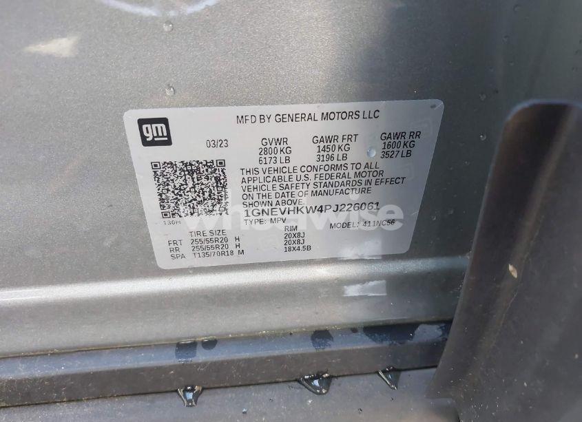 Photo 9 of 2023 Chevrolet Traverse AWD LT LEATHER (VIN 1GNEVHKW4PJ226061)