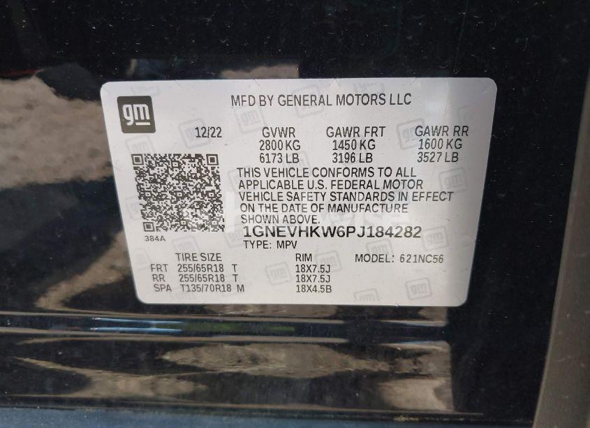 Photo 9 of 2023 Chevrolet Traverse AWD LT LEATHER (VIN 1GNEVHKW6PJ184282)