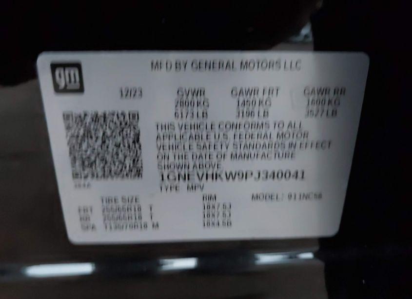 Photo 9 of 2023 Chevrolet Traverse AWD LT LEATHER (VIN 1GNEVHKW9PJ340041)