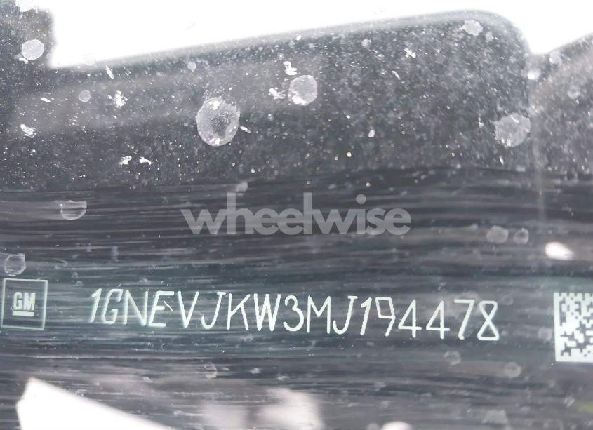 Photo 9 of 2021 Chevrolet Traverse AWD RS (VIN 1GNEVJKW3MJ194478)