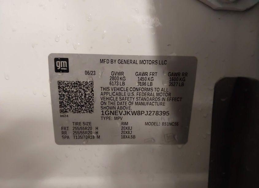 Photo 9 of 2023 Chevrolet Traverse AWD RS (VIN 1GNEVJKW8PJ278395)