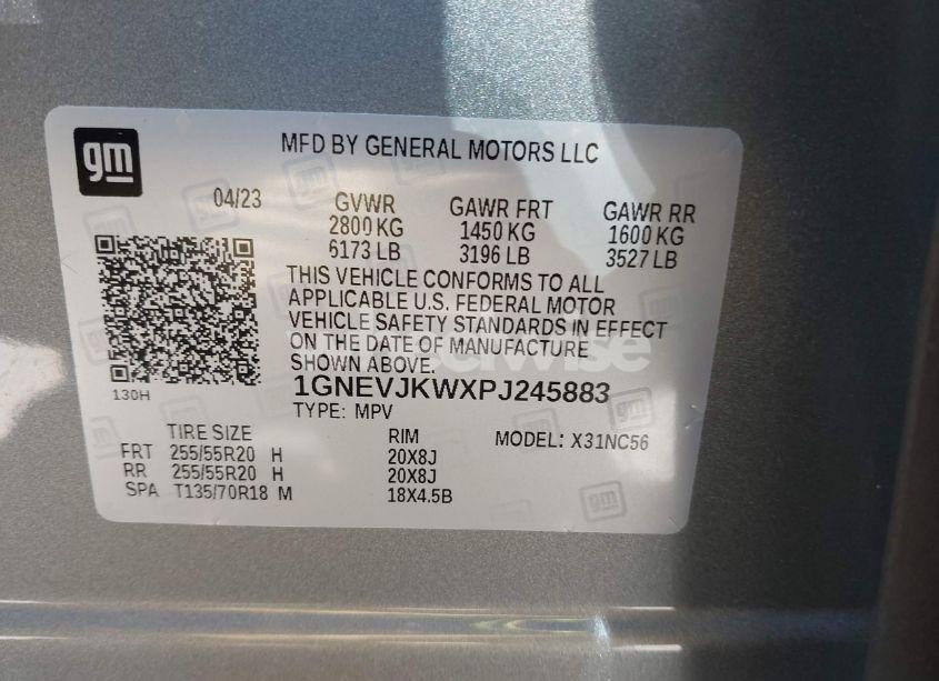 Photo 9 of 2023 Chevrolet Traverse AWD RS (VIN 1GNEVJKWXPJ245883)