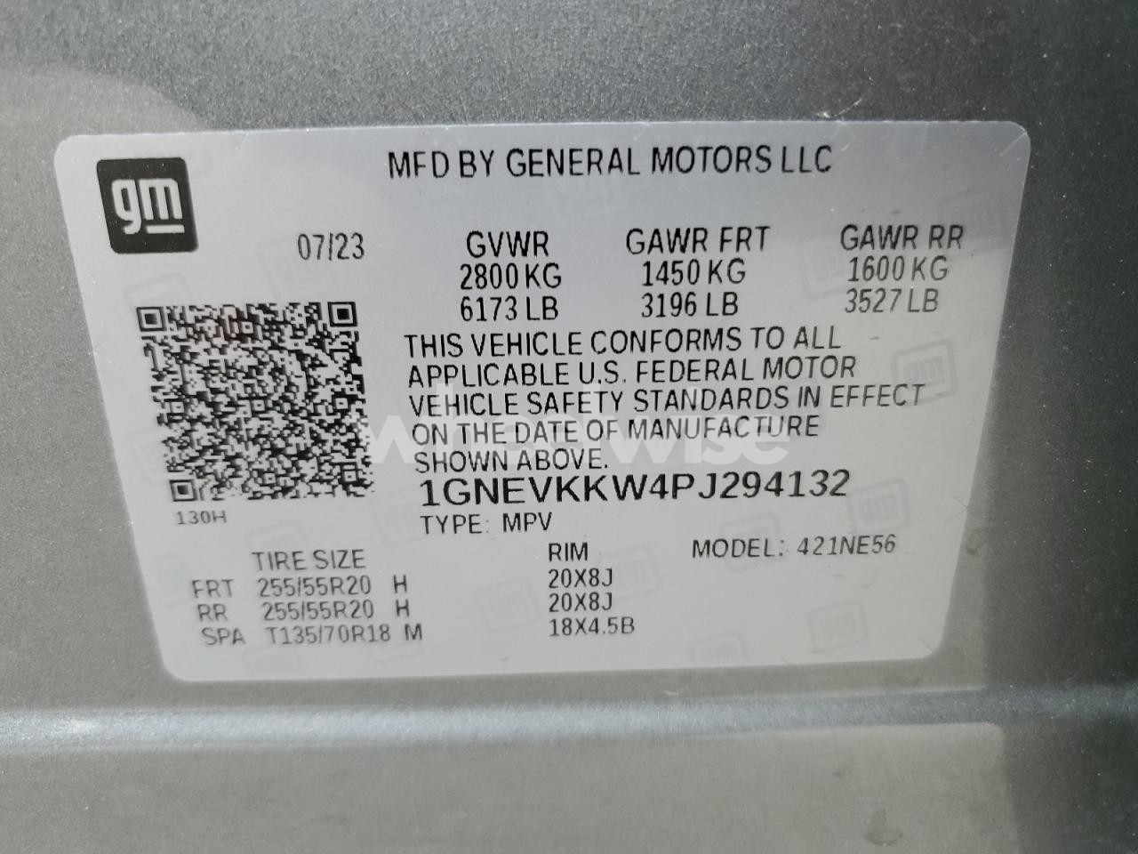 Photo 14 of 2023 CHEVROLET TRAVERSE PREMIER (VIN 1GNEVKKW4PJ294132)