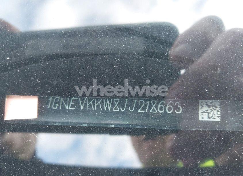 Photo 9 of 2018 Chevrolet Traverse HIGH COUNTRY (VIN 1GNEVKKW8JJ218663)