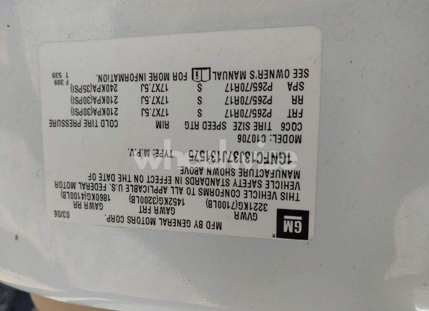 Photo 9 of 2007 Chevrolet Tahoe LT (VIN 1GNFC13J37J131575)