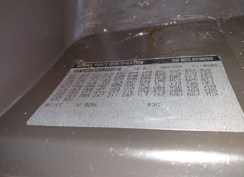 Photo 9 of 2009 Chevrolet Suburban 1500 LT1 (VIN 1GNFC26039R263572)