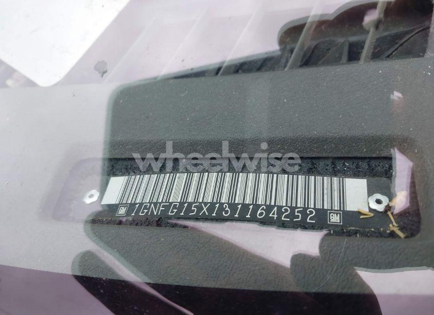 Photo 9 of 2003 Chevrolet Express (VIN 1GNFG15X131164252)