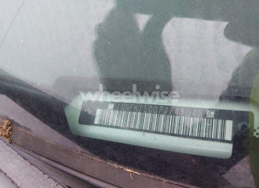 Photo 9 of 2007 Chevrolet Tahoe LTZ (VIN 1GNFK13007J149042)