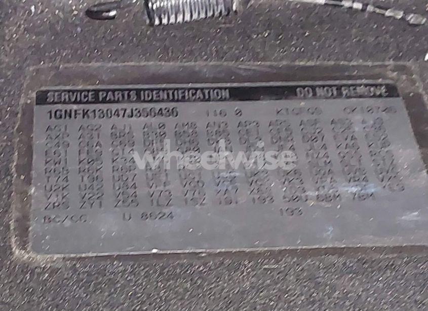 Photo 9 of 2007 Chevrolet Tahoe LTZ (VIN 1GNFK13047J356436)