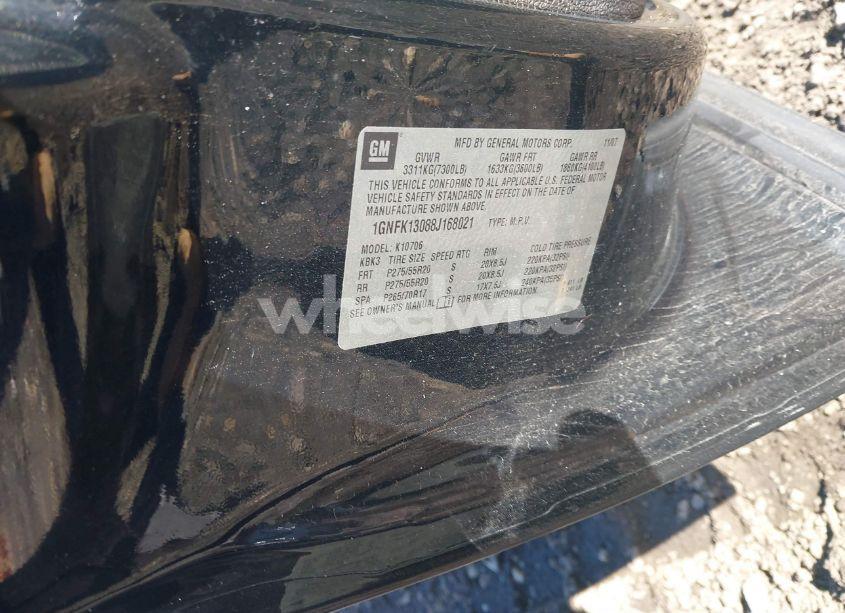 Photo 9 of 2008 Chevrolet Tahoe LT (VIN 1GNFK13088J168021)