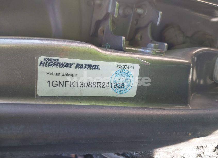 Photo 9 of 2008 Chevrolet Tahoe COMMERCIAL FLEET (VIN 1GNFK13088R241938)