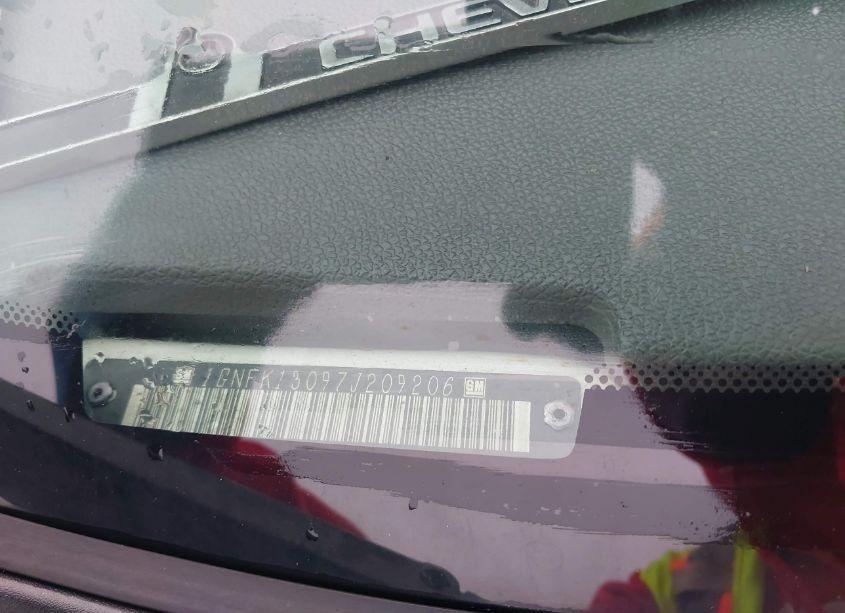 Photo 9 of 2007 Chevrolet Tahoe LT (VIN 1GNFK13097J209206)