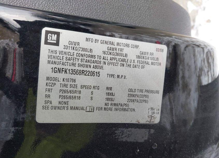 Photo 9 of 2008 Chevrolet Tahoe HYBRID (VIN 1GNFK13568R220615)