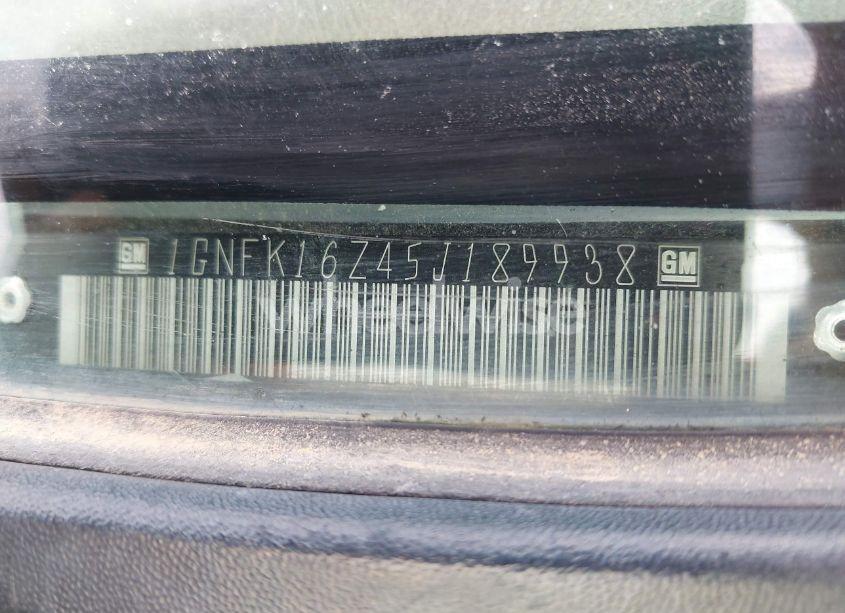 Photo 9 of 2005 Chevrolet Suburban 1500 LT (VIN 1GNFK16Z45J189938)