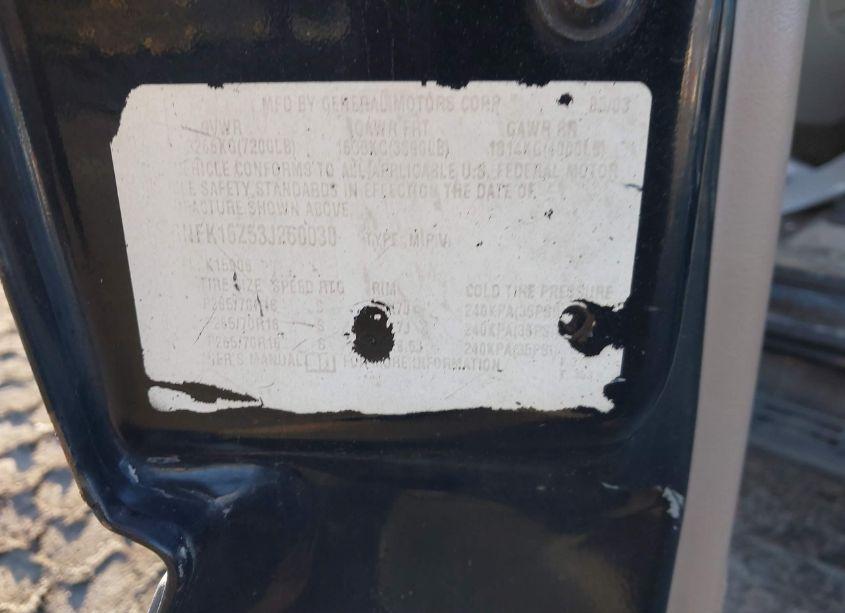 Photo 9 of 2003 Chevrolet Suburban 1500 LS (VIN 1GNFK16Z53J260030)