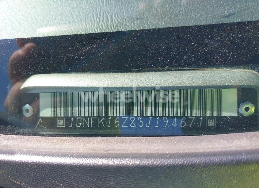 Photo 9 of 2003 Chevrolet Suburban 1500 LT (VIN 1GNFK16Z83J194671)