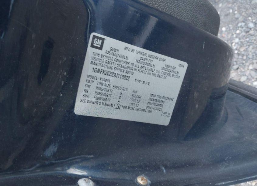 Photo 9 of 2009 Chevrolet Suburban 1500 LT2 (VIN 1GNFK26329J110922)