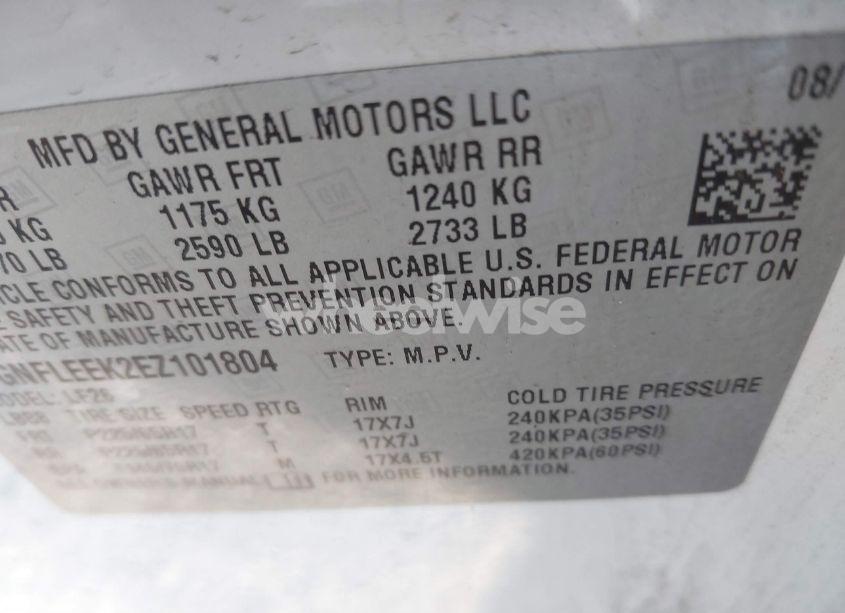 Photo 9 of 2014 Chevrolet Equinox LS (VIN 1GNFLEEK2EZ101804)