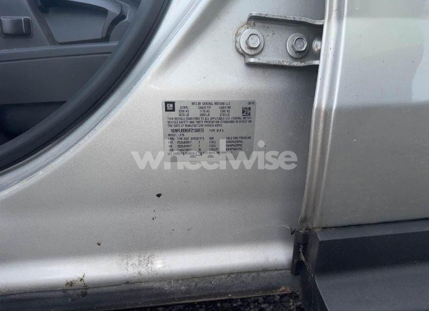 Photo 9 of 2015 Chevrolet Equinox LS (VIN 1GNFLEEK5FZ139870)