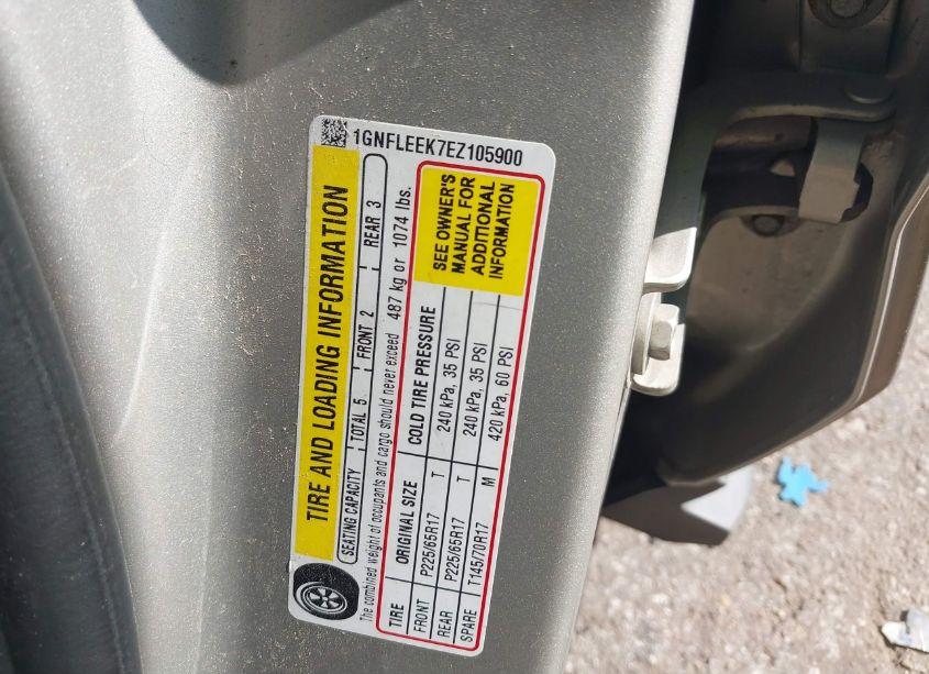 Photo 9 of 2014 Chevrolet Equinox LS (VIN 1GNFLEEK7EZ105900)