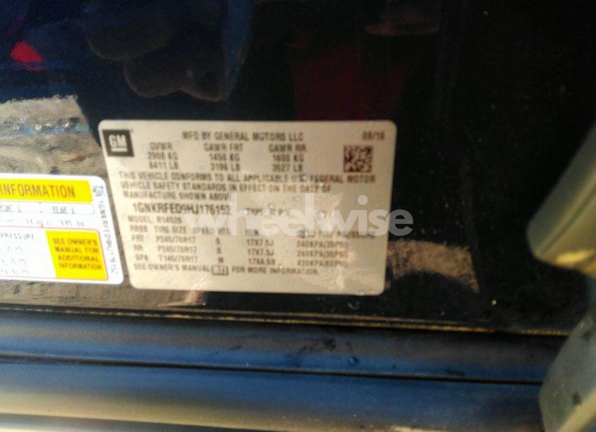 Photo 9 of 2017 Chevrolet Traverse LS (VIN 1GNKRFED9HJ176152)