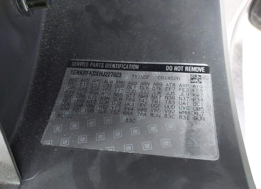 Photo 9 of 2017 Chevrolet Traverse LS (VIN 1GNKRFKDXHJ227923)