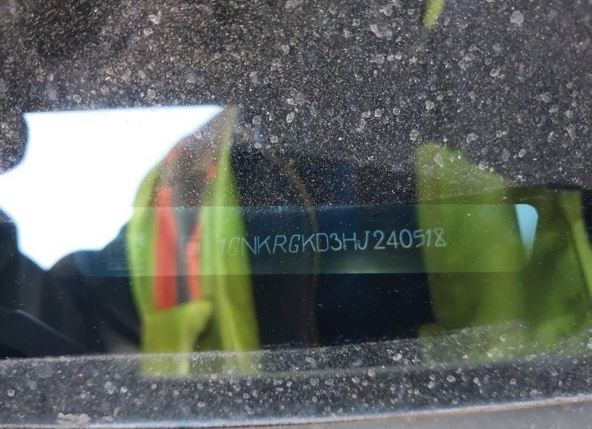 Photo 9 of 2017 Chevrolet Traverse 1LT (VIN 1GNKRGKD3HJ240518)