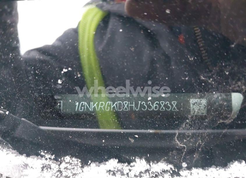 Photo 9 of 2017 Chevrolet Traverse 1LT (VIN 1GNKRGKD8HJ336838)