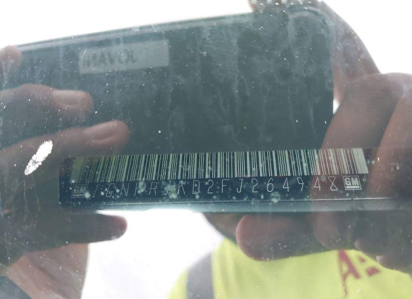 Photo 9 of 2015 Chevrolet Traverse LTZ (VIN 1GNKRJKD2FJ264948)