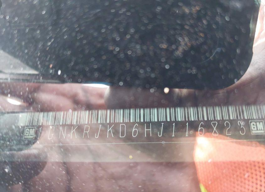 Photo 9 of 2017 Chevrolet Traverse PREMIER (VIN 1GNKRJKD6HJ116823)