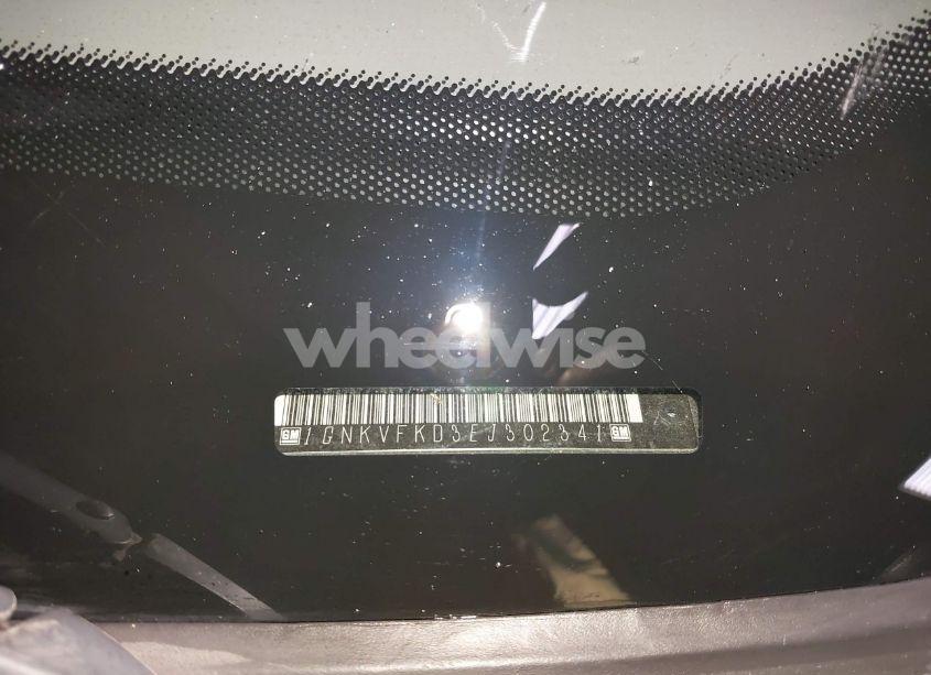 Photo 9 of 2014 Chevrolet Traverse LS (VIN 1GNKVFKD3EJ302341)