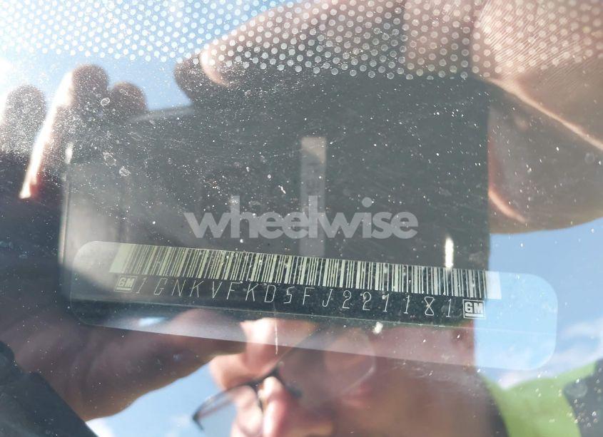 Photo 9 of 2015 Chevrolet Traverse LS (VIN 1GNKVFKD5FJ221181)