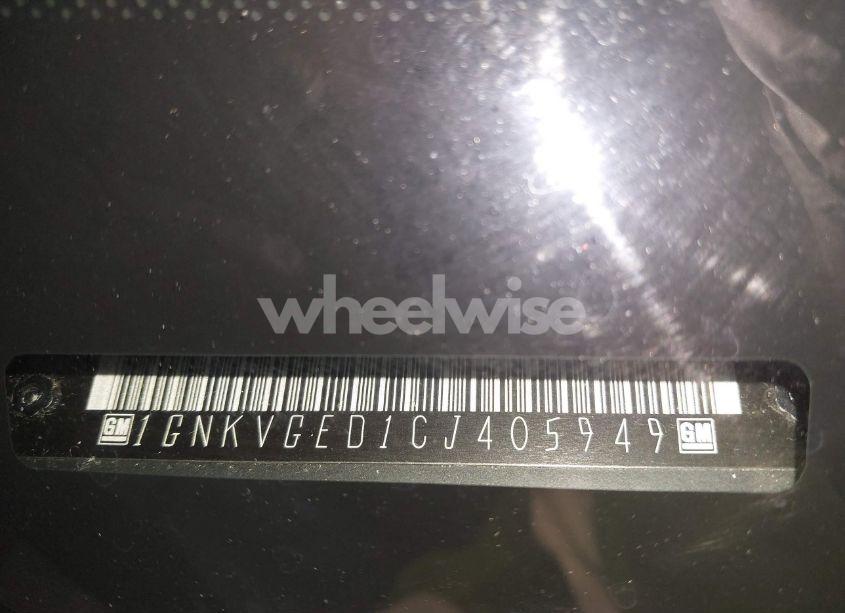 Photo 18 of 2012 Chevrolet Traverse 1LT (VIN 1GNKVGED1CJ405949)