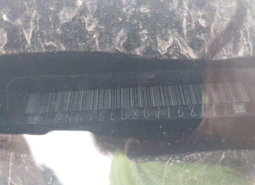 Photo 9 of 2012 Chevrolet Traverse 1LT (VIN 1GNKVGED8CJ168117)