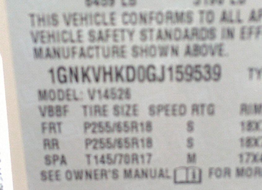 Photo 9 of 2016 Chevrolet Traverse 2LT (VIN 1GNKVHKD0GJ159539)
