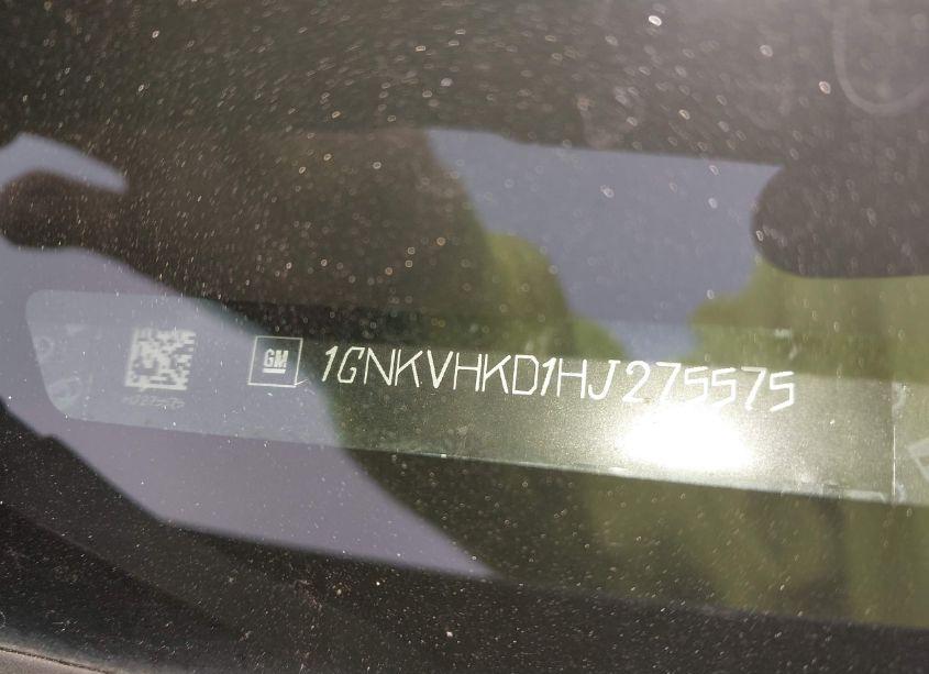 Photo 9 of 2017 Chevrolet Traverse 2LT (VIN 1GNKVHKD1HJ275575)