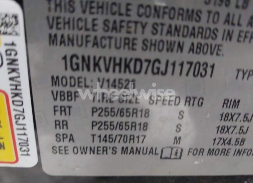 Photo 9 of 2016 Chevrolet Traverse 2LT (VIN 1GNKVHKD7GJ117031)