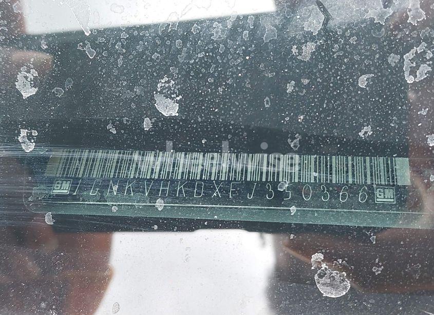 Photo 9 of 2015 Chevrolet Traverse 2LT (VIN 1GNKVHKDXFJ350366)