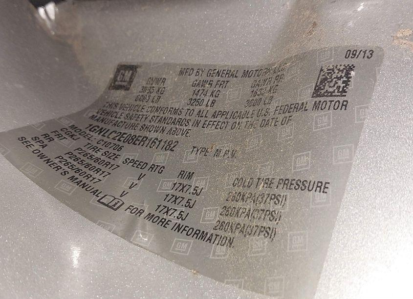 Photo 9 of 2014 Chevrolet Tahoe COMMERCIAL FLEET (VIN 1GNLC2E08ER161182)